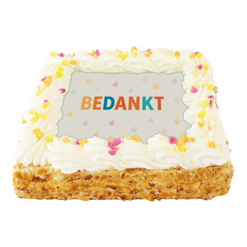 Bedankt! Slagroomtaart