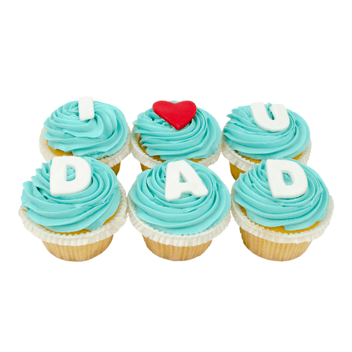 I love u Dad cupcakes