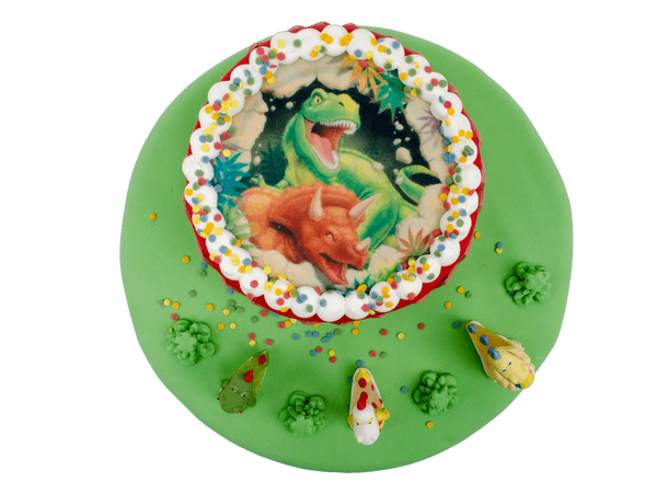 3D Dinosaurus taart met créme
