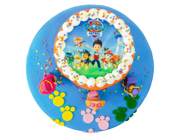 3D Paw Patrol Taart met mooie versieringen
