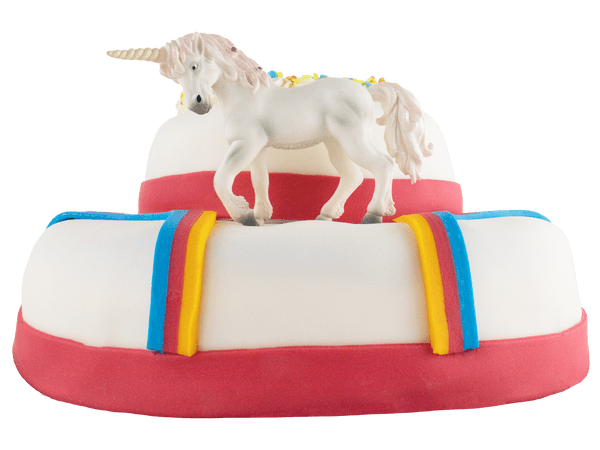 3D Unicorn taart met unicorn afbeelding