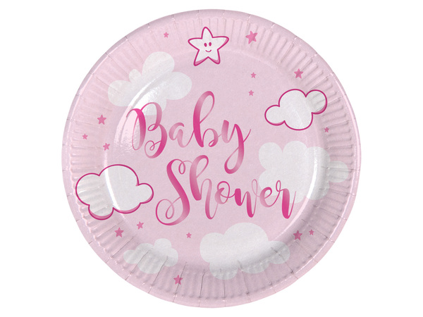 Babyshower roze borden