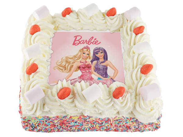 barbie taart