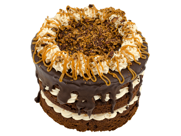 Chocolade lagen taart met chocoladecrème