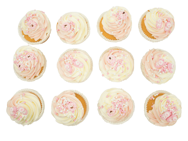 Roze Cupcake met Muisjes