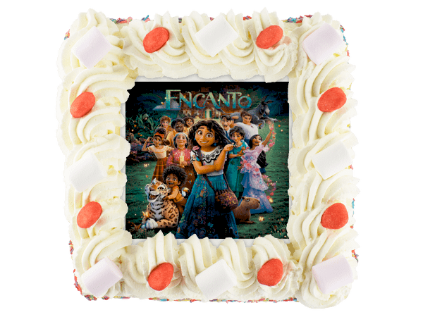 Encanto slagroomtaart met afbeelding