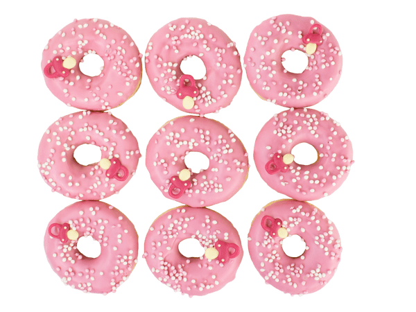 It's a girl donuts met roze decoratie
