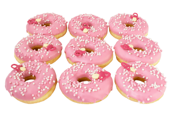It's a girl donuts met roze glazuur