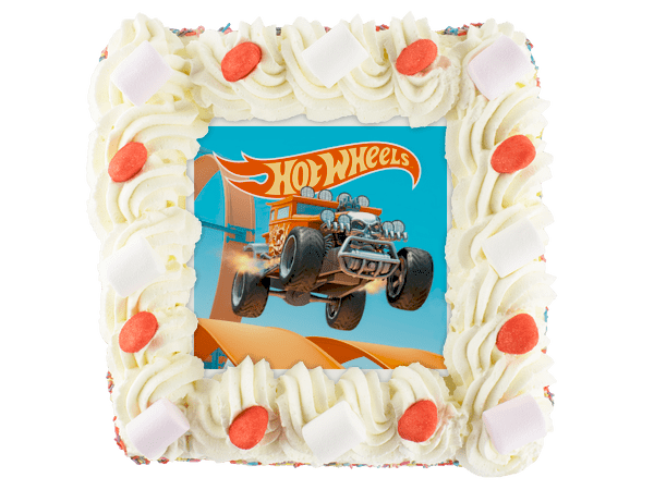 hot wheels verjaardagstaart