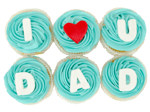 I love u Dad cupcakes met heerlijke créme gemaakt