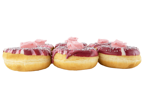 donuts met marsepeinen roosje