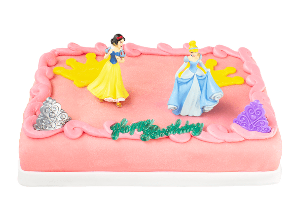 Disney prinsessentaart met roze marsepein