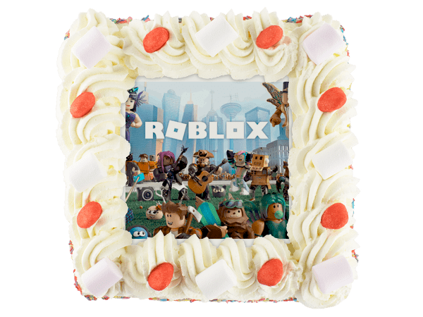 Roblox taart met snoepjes