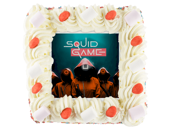 squid game verjaardagstaart