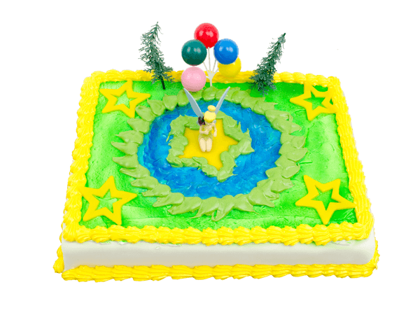 Tinkerbell taart met fondant